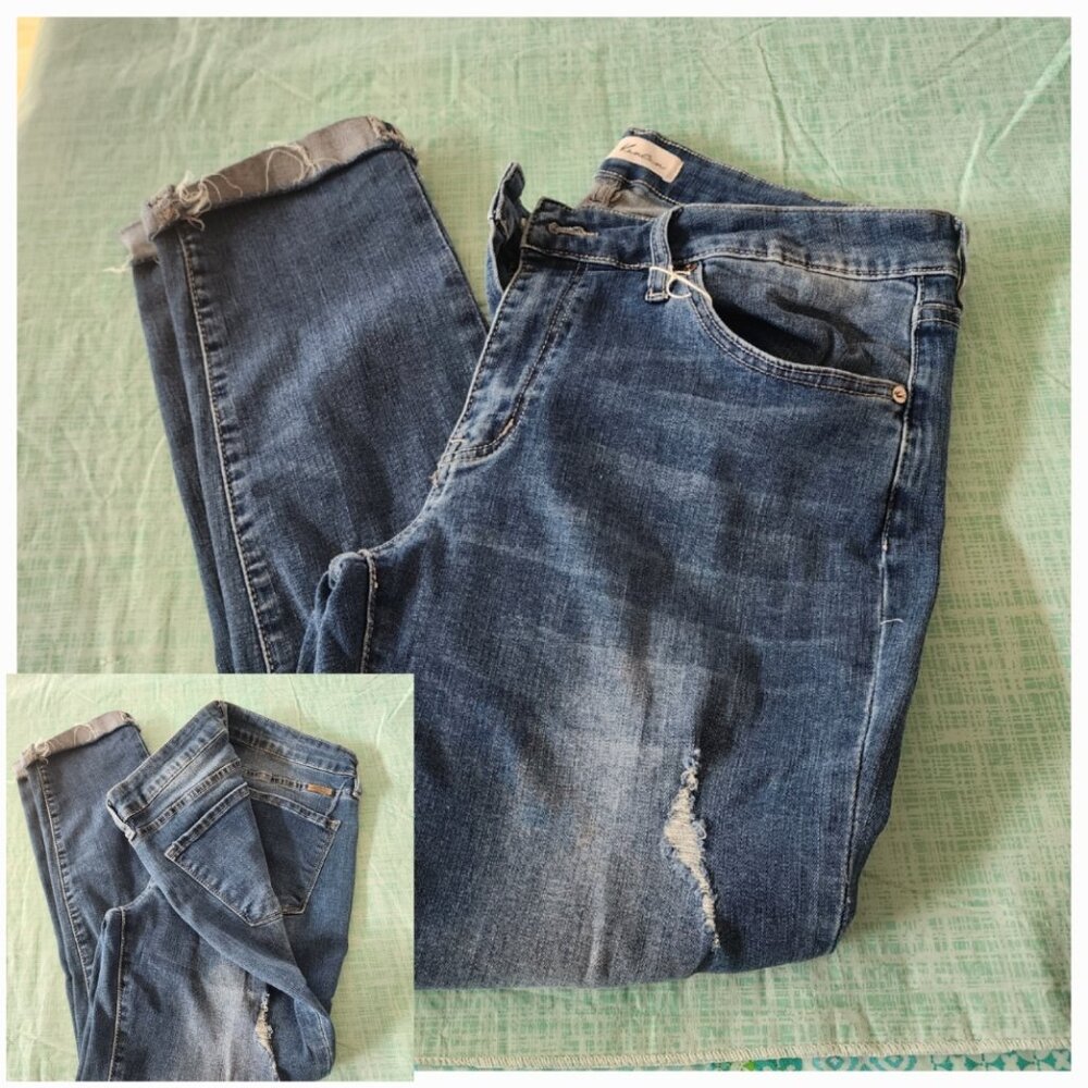 Women's Kancan Brenda Lowrise Cuffed Crop Skinny Jeans